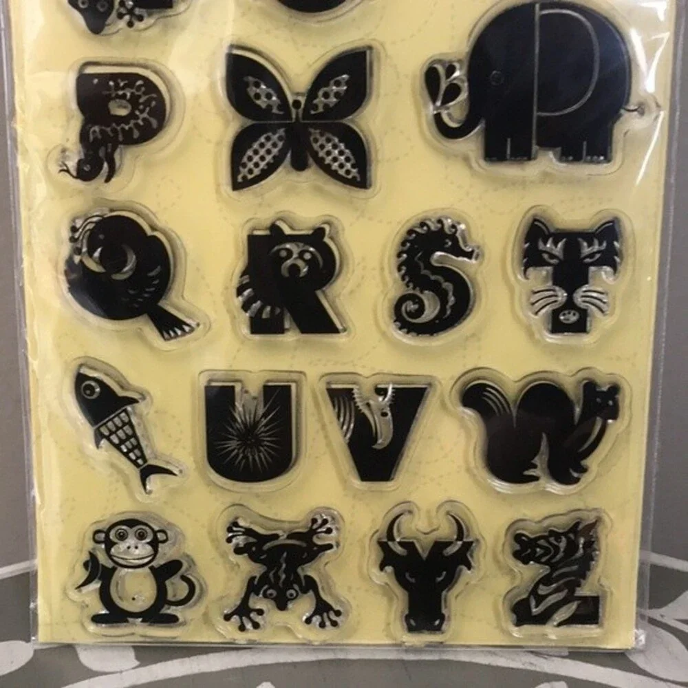 K&Company Alphabet Animals Clear Stamps by Jenn Ski NWT